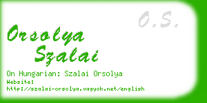 orsolya szalai business card